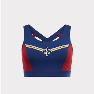 Her Universe/Torrid Captain Marvel Sports Bra